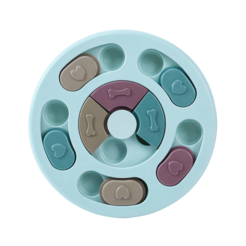 Blå aktiveringsleksak för hundar