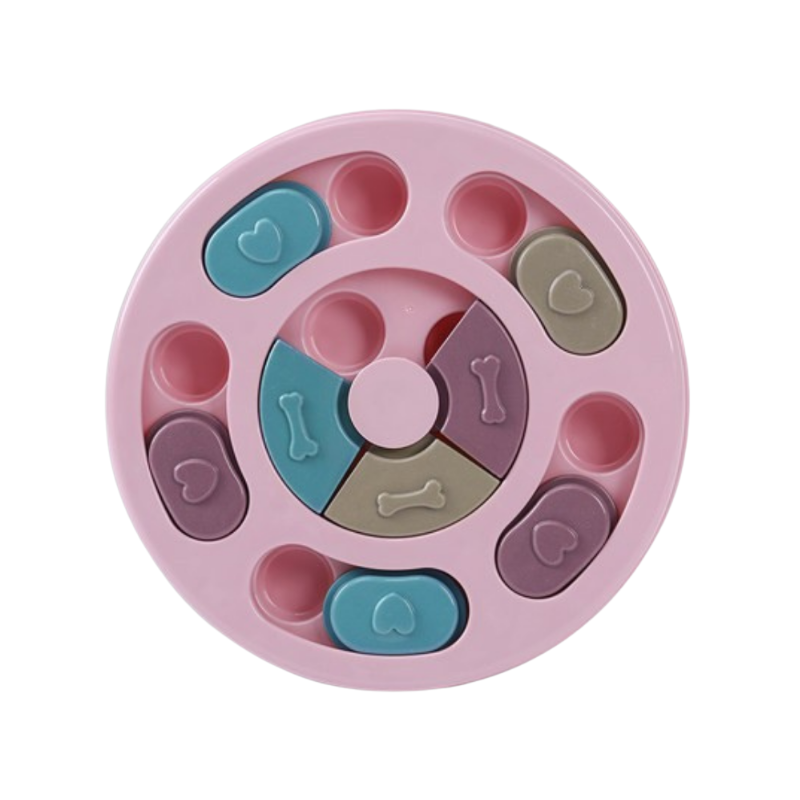 Rosa aktiveringsleksak för hundar