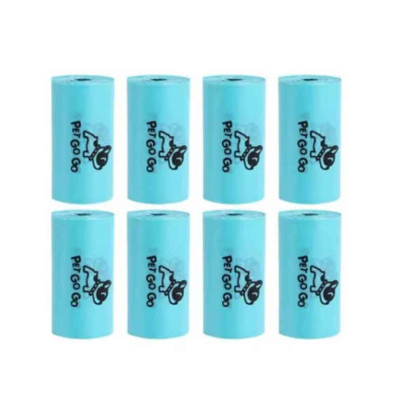 Åtta pack avfallspåsar till hundar