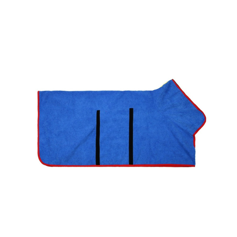 Blå badrock till husdjur