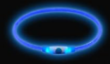 Blått LED-halsband