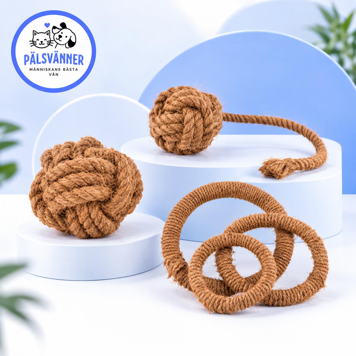 Koko Ring, Koko Swing Ball och Koko Ball av kokosfiber – testprodukter hos Pälsvänner