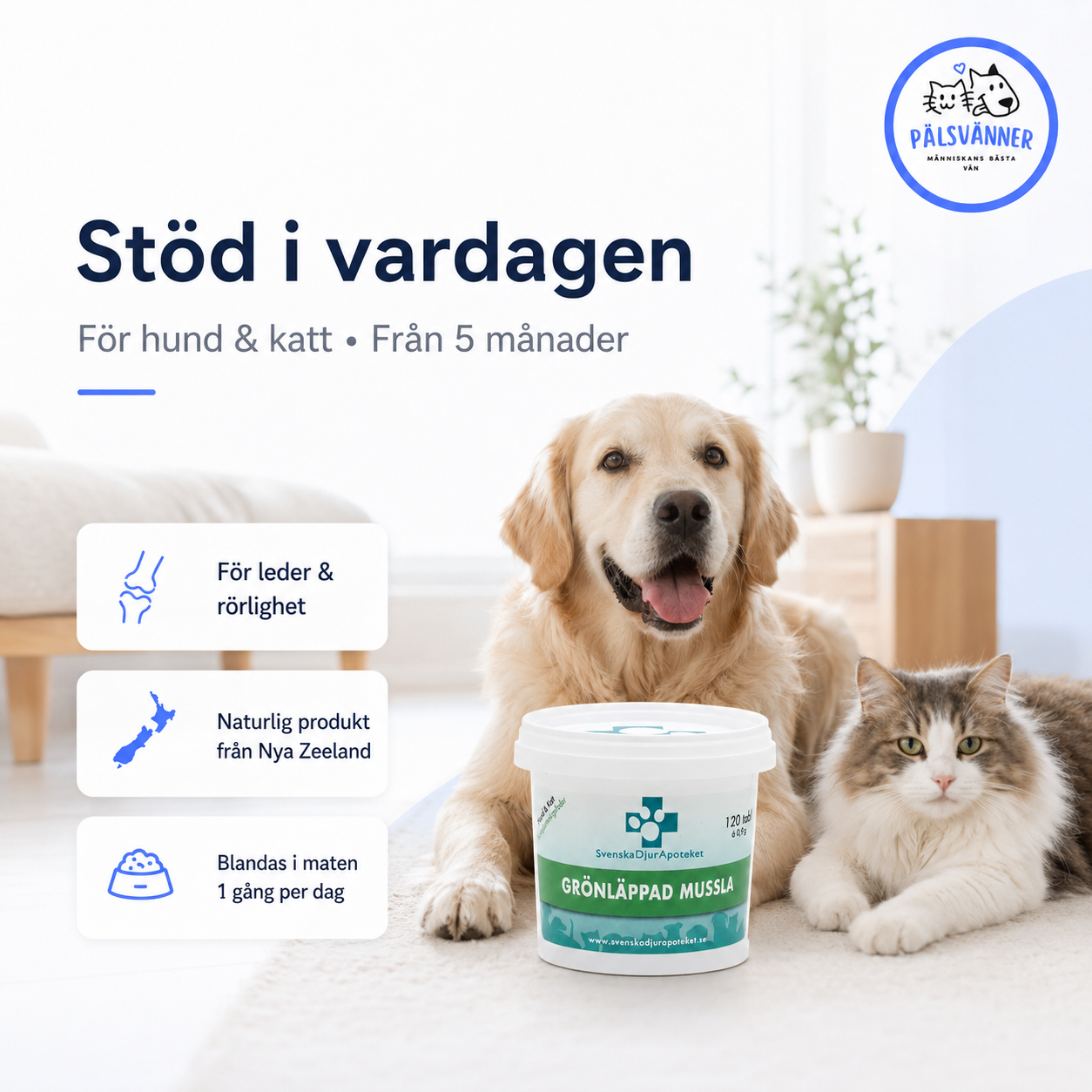 Grönläppad Mussla 120 tabl