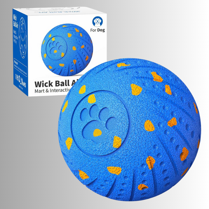Interaktiv hundboll - Wick Ball Air. LED & automatisk rörelse. (8cm)