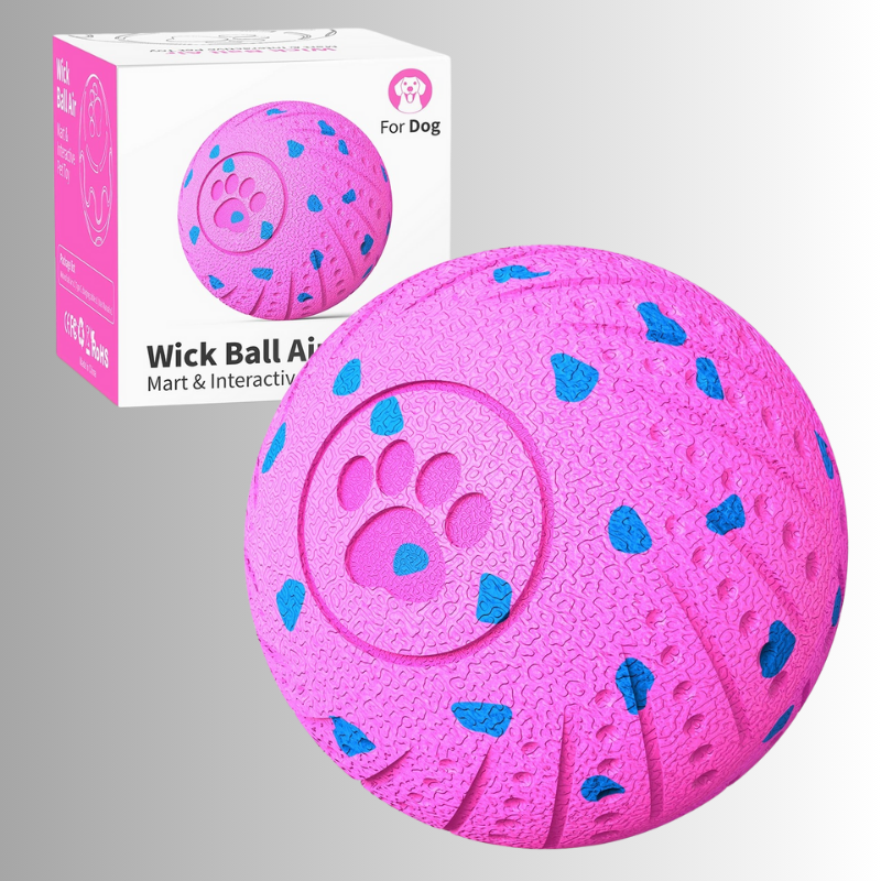 Interaktiv hundboll - Wick Ball Air. LED & automatisk rörelse. (8cm)