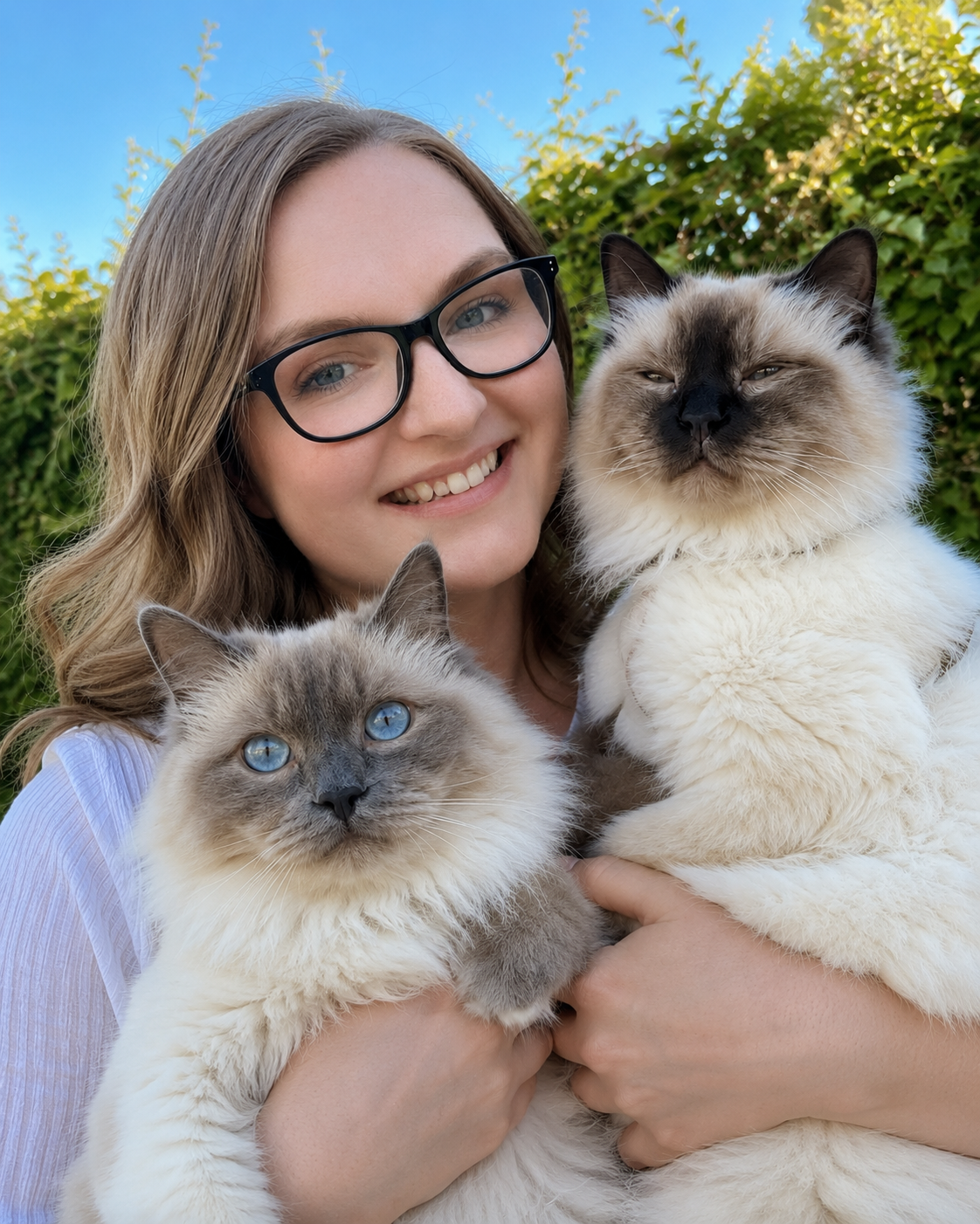 Ozzimon, Odezza och matte Therése – Pälsvänners katt-testfamilj