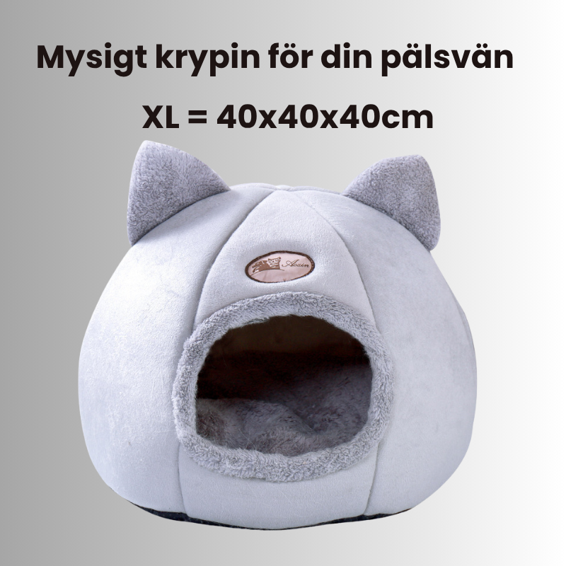 Mysigt kattkrypin - mjuk & trygg sovplats för katter