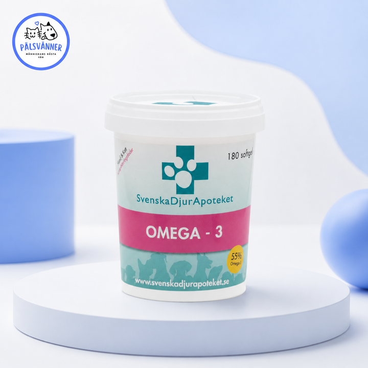Omega-3 180 kapslar för hund och katt