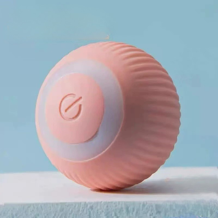 Rosa interaktiv kattboll