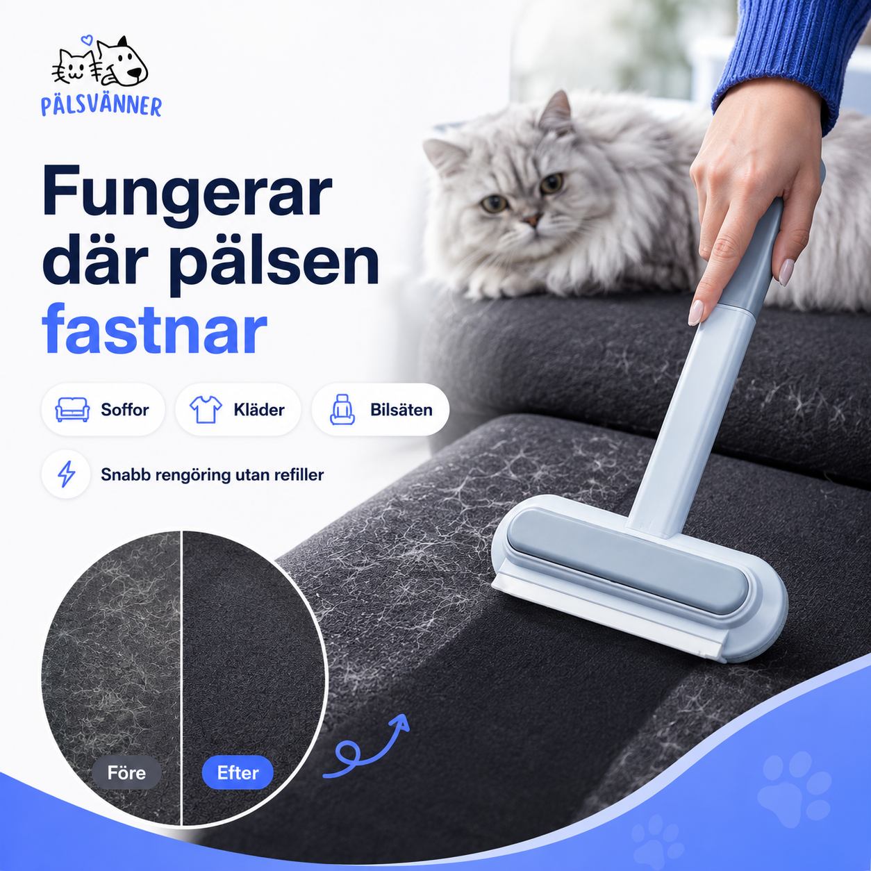 Effektiv Pälsborttagare