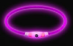 Rosa LED-halsband
