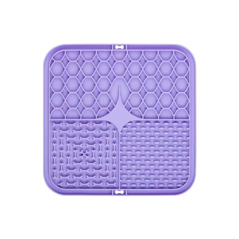 Lila slickmatta till husdjur