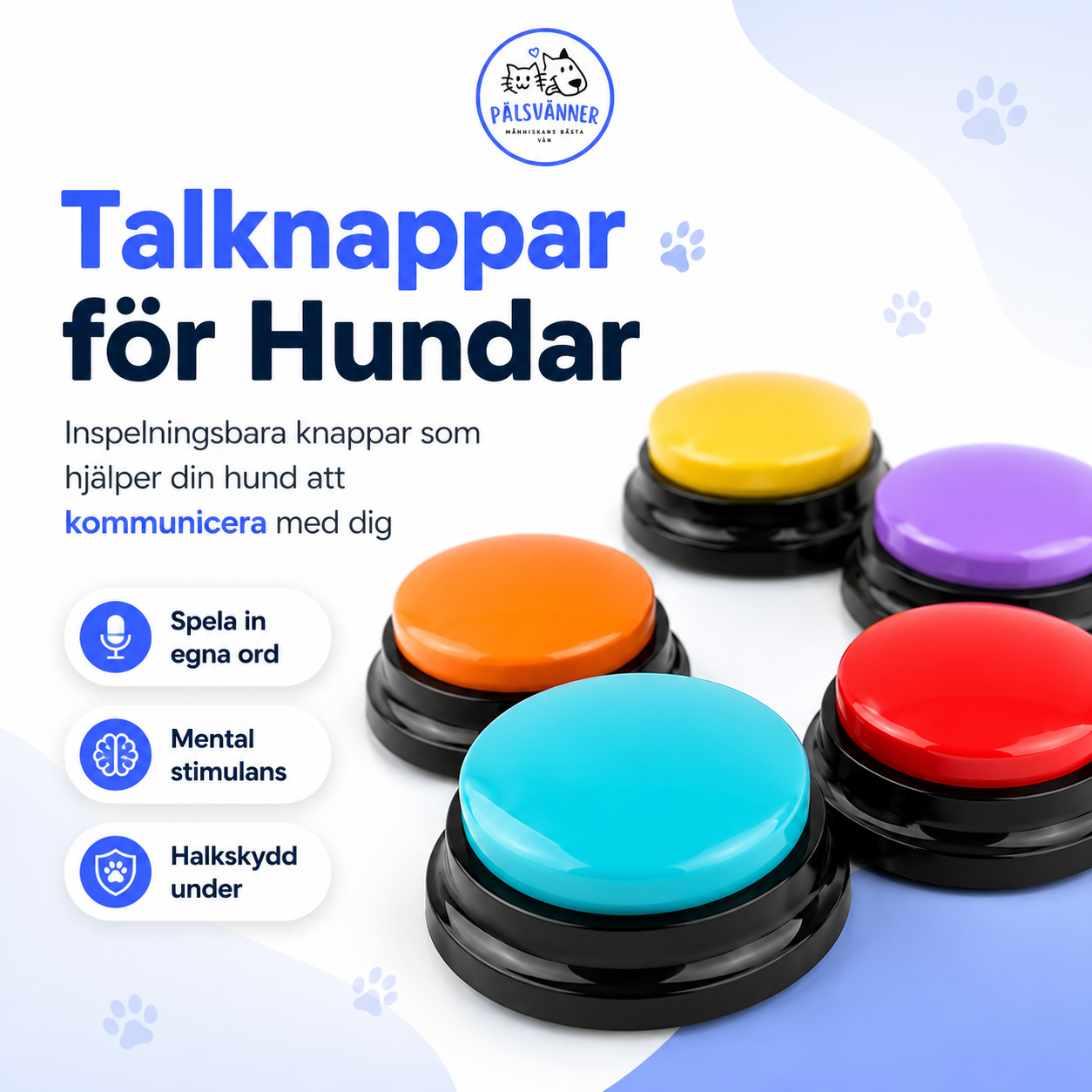 Talknappar för Hundar - Lär din hund 