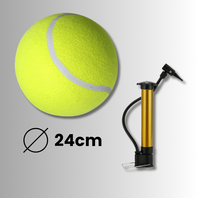 Extra Stor Tennisboll för Hund – 24 cm med Pump