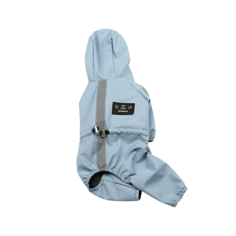 Blå vind och regnjacka 