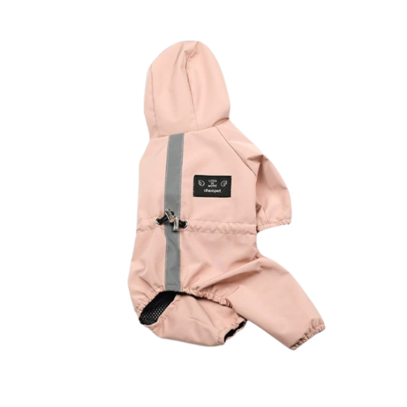 Rosa vind och regnjacka